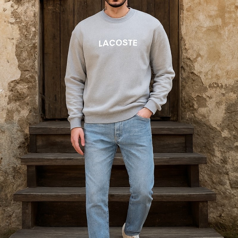 دورس سهنخ پنبهای یقهگرد چاپی مردانه | کد 932 | چاپ لاگوست، ضدپرز، قواره عالی