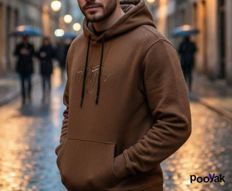 هودی گلدوزی سهنخ پنبهای مردانه | قواره ترک | کد 929