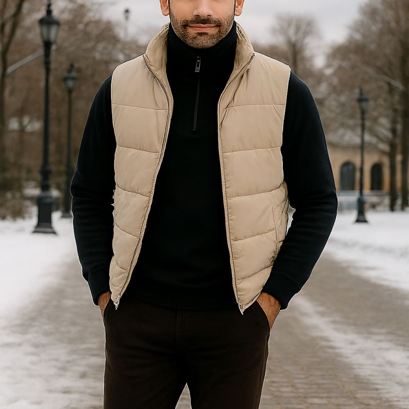 سلانیک پنبه‌ای نیم‌زیپ یقه ایستاده مردانه | کشباف کامل کد 1036