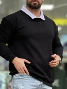 بلوز دورس یقه دار پنبه سه نخ تو کرکی خارخورده