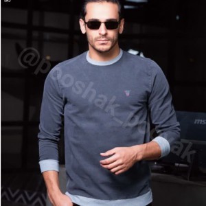 بلوز جین یقه گرد