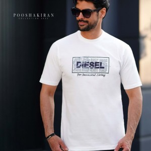 تیشرت پنبه دیزل آستین کوتاه۹۴۳ تکه دوزی و گلدوزی