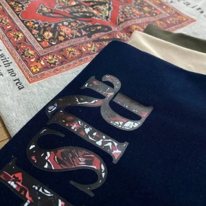 تیشرت پنبه خنک طرح فرش ۹٠۴