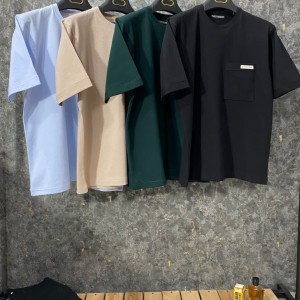 تیشرت پنبه بیسکوییتی تک جیب 1003