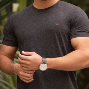 تیشرت پنبه پارچه افکت دار بسیار خنک H427