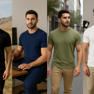 تیشرت پنبه تریکس ساده ۱٠٠۲