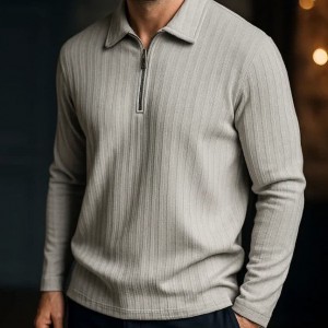 بلوز نیم‌زیپ پنبه مردانه کد 1013 | پاییزه، زمستانه و بهاره | پوشاک پویاک