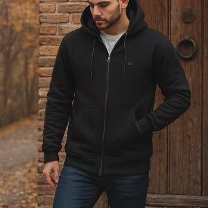 سویشرت دورس سه نخ پنبه ای کلاهدار924