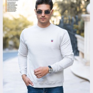 دورس سه‌نخ پنبه‌ای یقه‌گرد گلدوزی گانت – کد 616