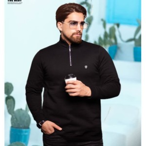 دورس نیم‌زیپ سه‌نخ پنبه‌ای اعلا خارخورده | کد 1028