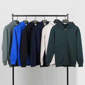 سویشرت دورس سه نخ پنبه کلاه‌دار دولایه کد 1033