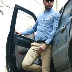 شلوار کتان پنبه‌ای اندامی مردانه مشکی