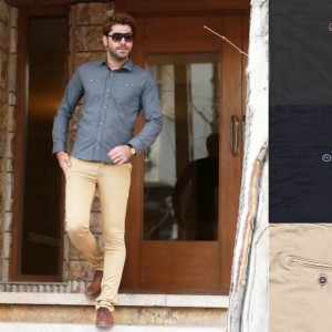 شلوار کتان پنبه‌ای اندامی مردانه مشکی