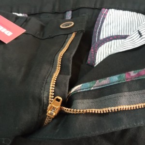 شلوار کتان پنبه‌ای اندامی مردانه مشکی