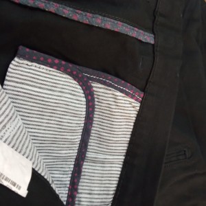 شلوار کتان پنبه‌ای اندامی مردانه مشکی