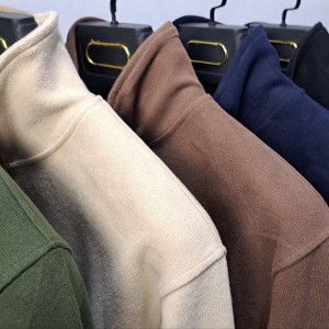 سلانیک پنبه‌ای نیم‌زیپ یقه ایستاده مردانه | کشباف کامل کد 1036