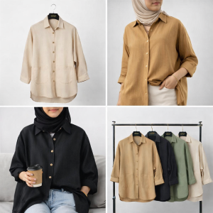 شومیز لینن زنانه مرغوب | سبک، خنک و شیک | کد ۱۰۴۰