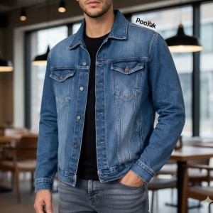 کت جین مردانه کج‌راه سنگین | کد A4041 | تنخور عالی