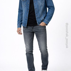 کت جین مردانه کج‌راه سنگین | کد A4041 | تنخور عالی