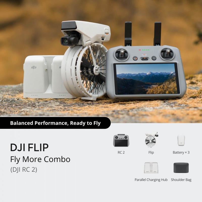 فلیپ کمبو ریموت آرسی 2 -DJI Flip Fly More Combo (DJI RC 2)