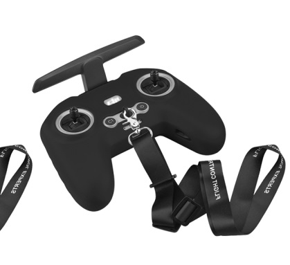 قاب محافظ سیلیکونی  برای ریموت  DJI FPV با بند گردنی مشکی