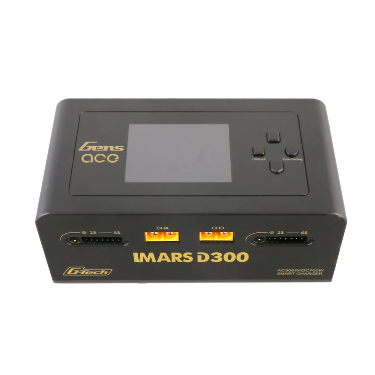 شارژر هوشمند iMars D300 Gens ace | دو کانال ۷۰۰ وات DC با فناوری G-Tech و صفحه IPS