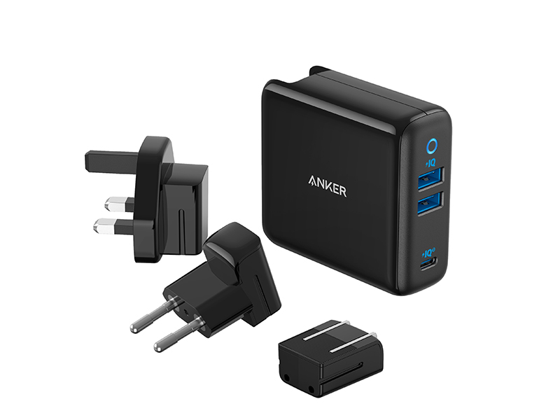 شارژر دیواری سه پورت انکر Anker A2033 PowerPort 3-Port 65W Wall Charger