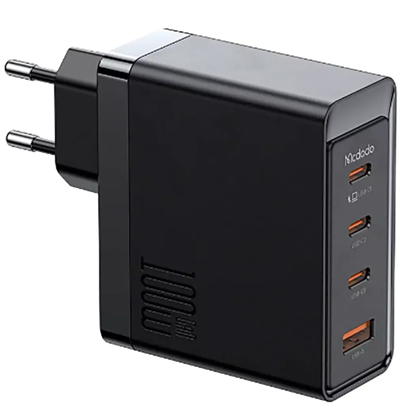 شارژر دیواری فست شارژ تایپ سی و یو اس بی 100 وات 4 پورت