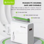 شارژر دیواری باوین Bavin PC953Y Fast Charging توان 120 وات