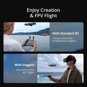 DJI Avata 360 نسخه DJI RC 2 | فیلمبرداری 360 درجه 8K
