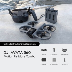 هلی‌شات DJI Avata 360 Motion Fly More Combo | پکیج حرفه‌ای FPV با دوربین 360 درجه 8K