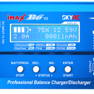شارژر iMAX B6 V2 اسکای آر سی | ۶۰ وات با قابلیت شارژ باتری DJI و بدنه آلومینیومی