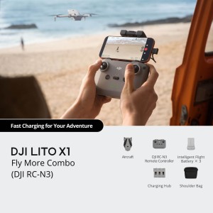 پهپاد DJI Lito X1 Fly More Combo با ریموت DJI RC-N3