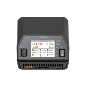 شارژر هوشمند ToolkitRC M8AC AC/DC 600W 20A مخصوص باتری‌های LiPo تا 8S