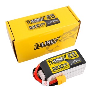 باتری Tattu R-Line Version 5.0 1200mAh 6S 150C LiPo XT60 | باتری حرفه‌ای FPV