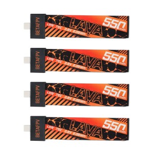 باتری BETAFPV LAVA LiHV 1S 550mAh 75C BT2.0 (بسته 4 عددی)