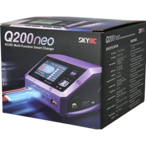 شارژر هوشمند SKYRC Q200neo | شارژر چهارکاناله AC/DC با توان 400W
