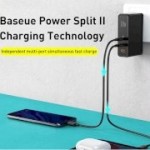 شارژر دیواری سوپر فست شارژ 120 وات بیسوس Baseus 2 Type-C / USB-C + USB Ports CCGAN-K01