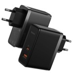 شارژر دیواری سوپر فست شارژ تایپ سی و یو اس بی 100 وات همراه با کابل بیسوس Baseus GaN5 Pro CCGP090201