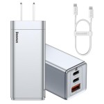 شارژر دیواری سریع سه پورت بیسوس Baseus GaN2 Pro Quick Charger 65W TZCCGAN2P-0S