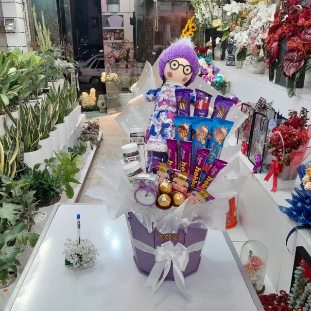 پک عطر ولنتاین دخترکش کد A60 با عروسک و شکلات
