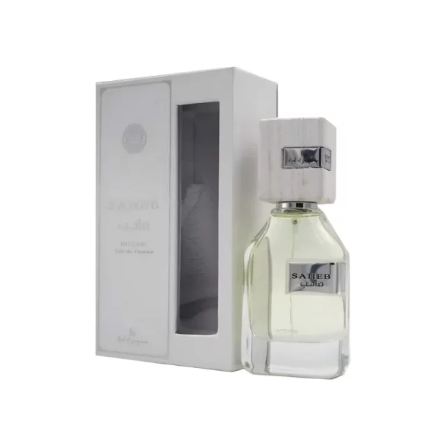 عطر گرمی ارض الزعفران مدل صاحب اینتنس رایحه شیرین و خنک