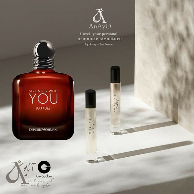 عطر گرمی مدل ادکلن استرانگر ویت یو پارفوم مردانه