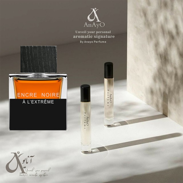 ادوپرفیوم مردانه لالیک عطر گرمی مدل Encre Noire A L'Extreme حجمی میلی