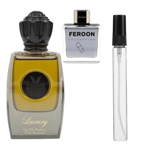 اسانس عطر ادوپرفیوم فیکورس لاکچری (فرعون) گرمی بلک زنانه و مردانه