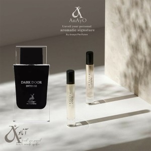 عطر روغنی مردانه مشابه الحمبرا مدل ادوپرفیوم دارک دور اینتنس رایحه شیرین