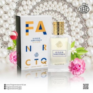 عطر ادوپرفیوم زنانه و مردانه فراگرنس ورد مدل فلور نارکوتیک حجم ۱۰۰ میل خنک شیرین