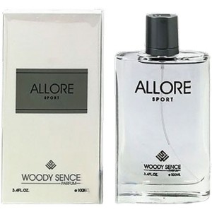 عطر ادوپرفیوم مردانه وودی سنس مدل Allore Sport حجم ۱۰۰ میلی لیتر خنک شیرین