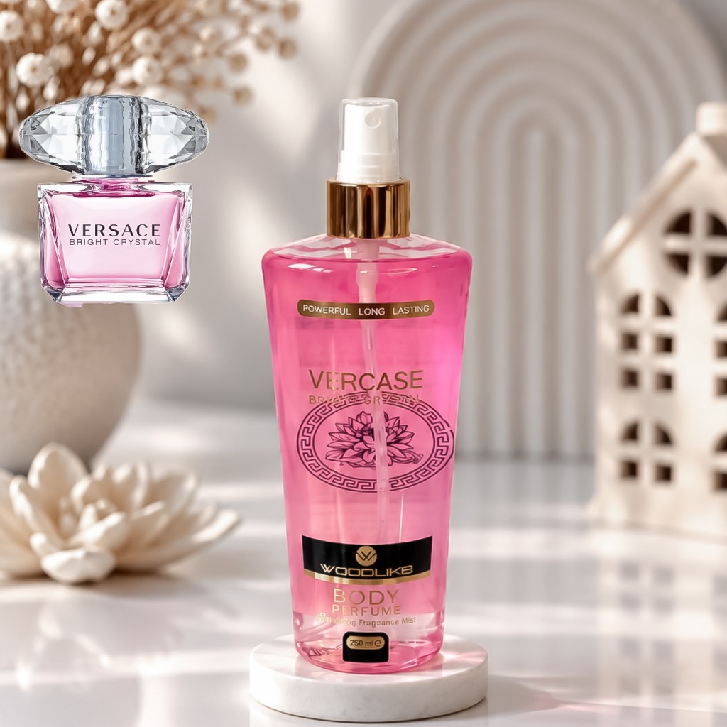 بادی اسپلش ورساچه برایت کریستال وود لایک 250میل Body Splash Versace Bright Crystal