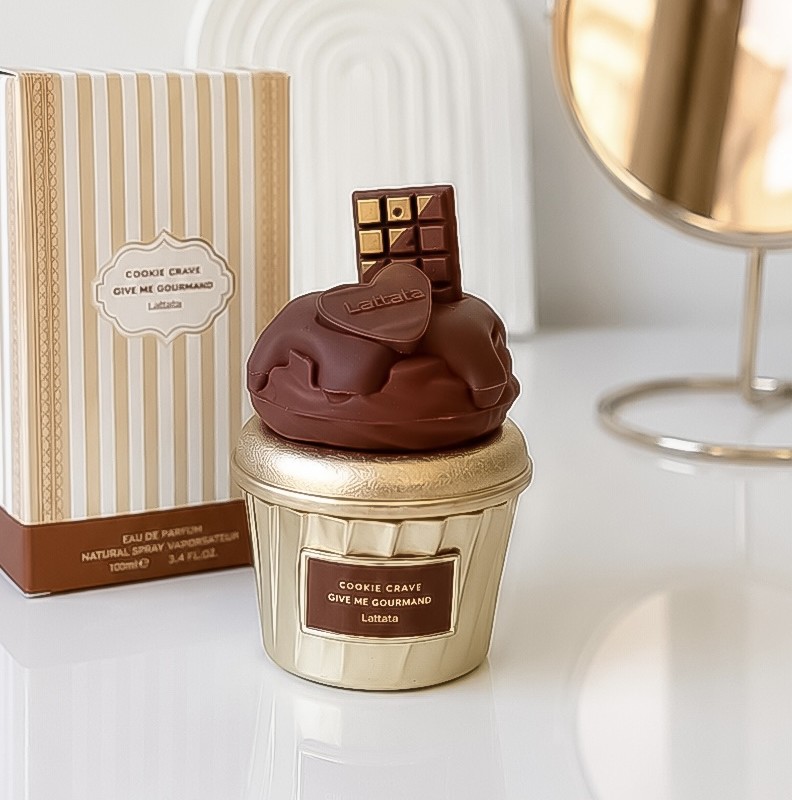 عطر ادکلن مینی لطافه گیو می گورماند مدل کوکی کریو 50میل Lattafa Give Me Gourmand Cookie Crave